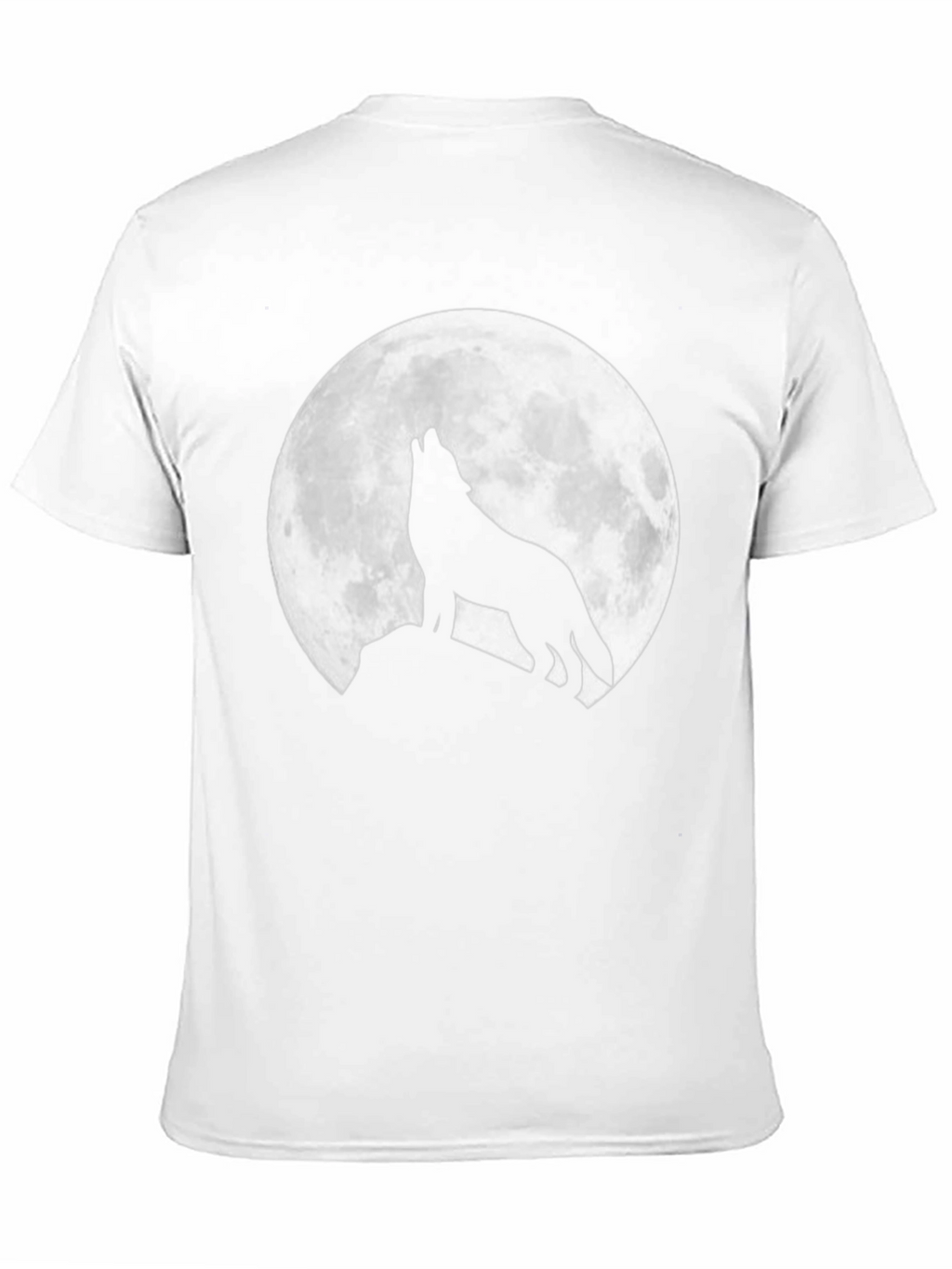 Wolf Moon Graphic Tee - Black Crew Neck T-Shirt