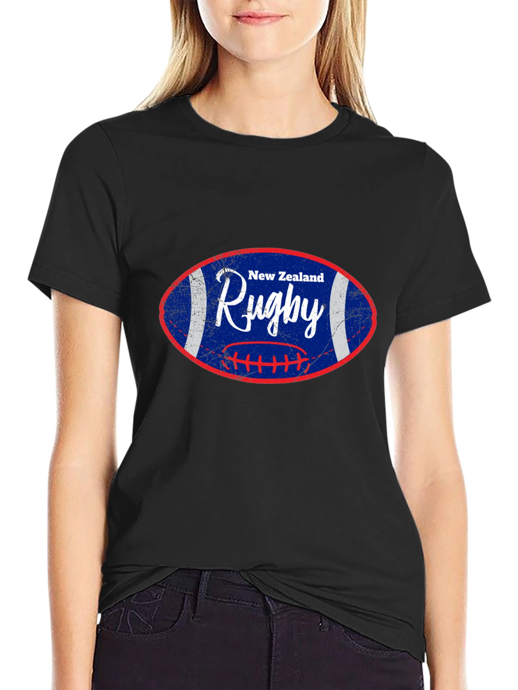 New Zealand Rugby T-Shirt - Black Classic Fit