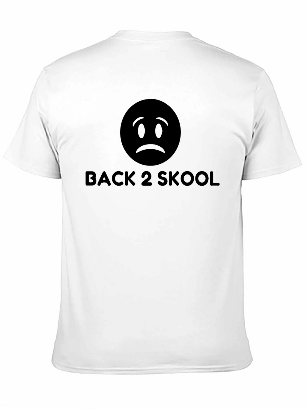 Back 2 Skool Graphic T-Shirt - Sad Emoji
