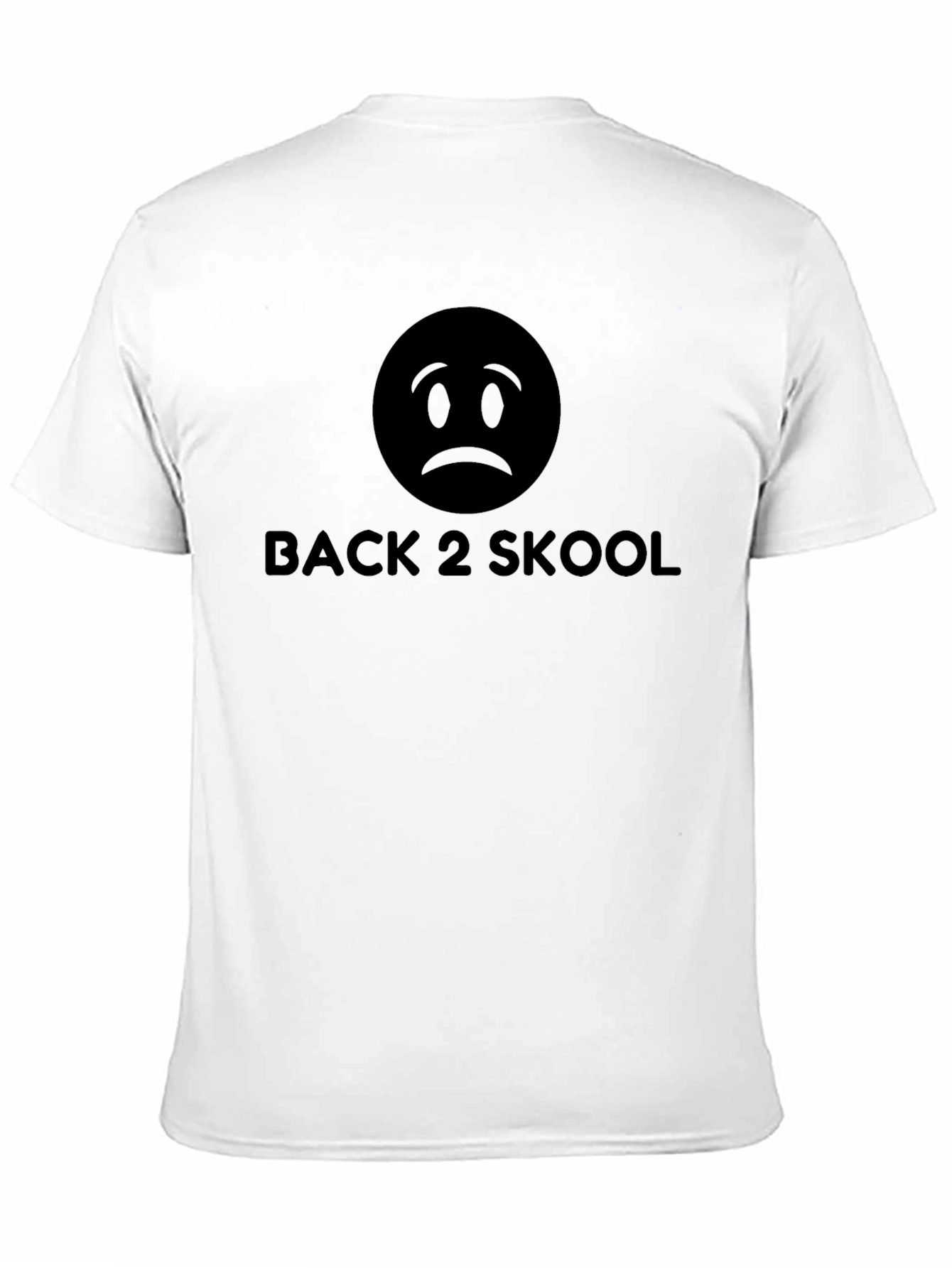 Back 2 Skool Graphic T-Shirt - Sad Emoji