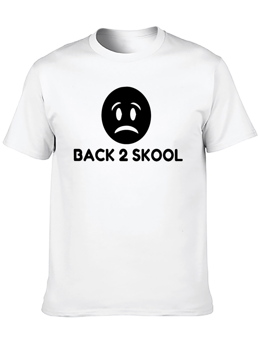 Back 2 Skool Graphic T-Shirt - Sad Emoji