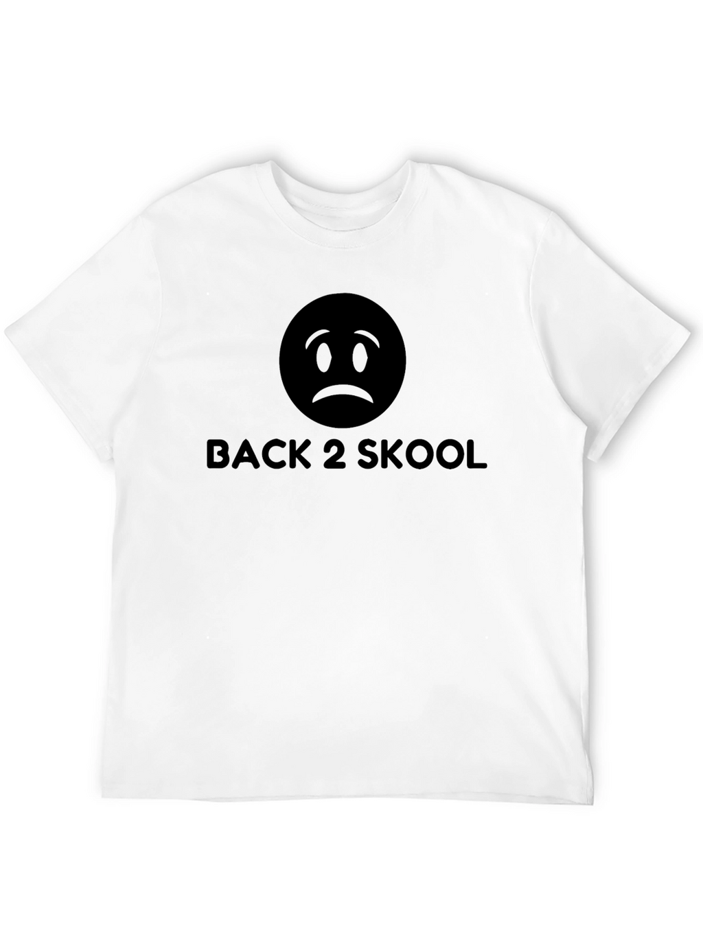 Back 2 Skool Graphic T-Shirt - Sad Emoji