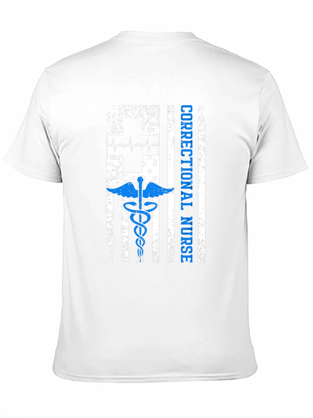 Correctional Nurse American Flag Graphic T-Shirt
