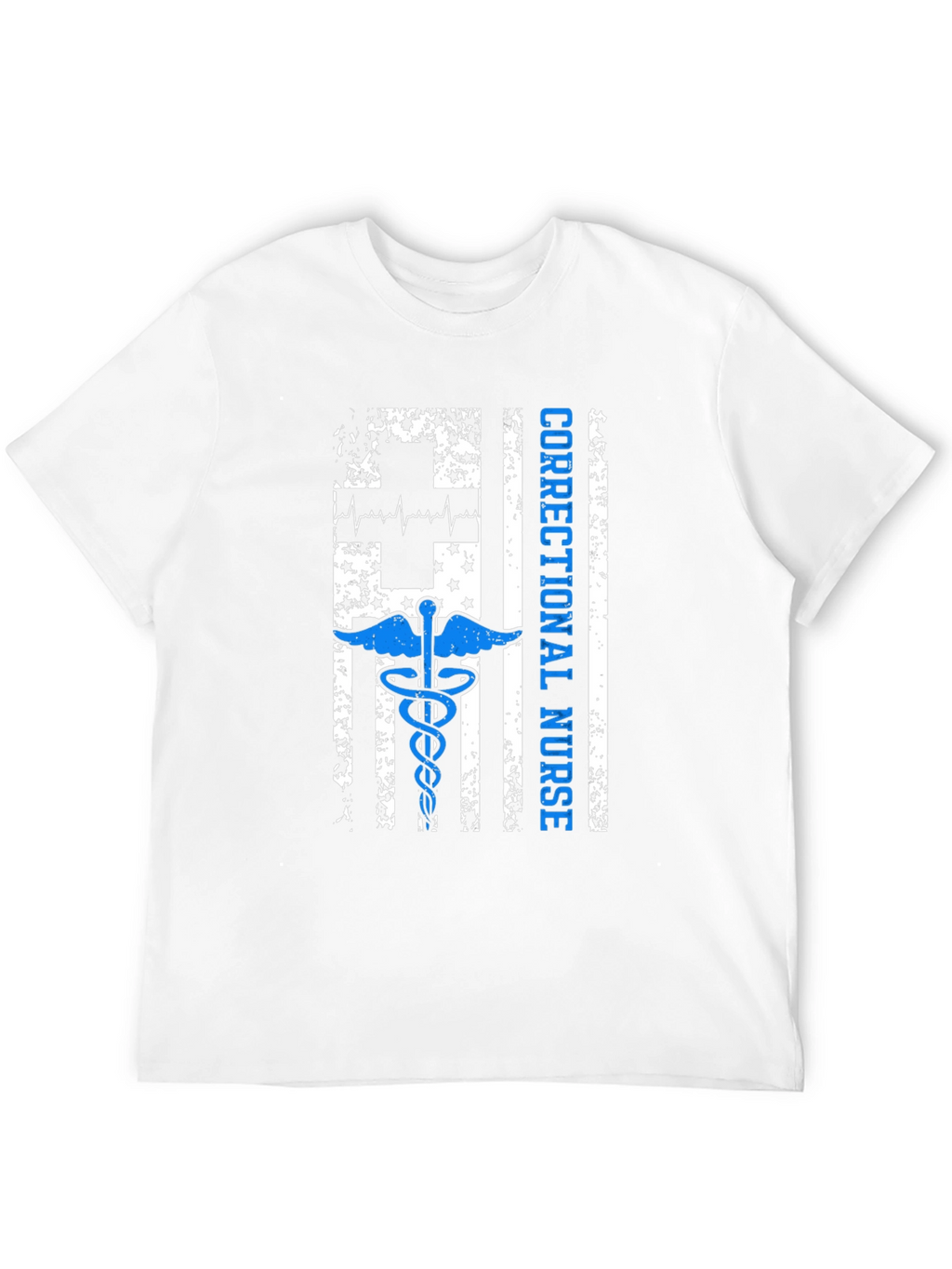 Correctional Nurse American Flag Graphic T-Shirt
