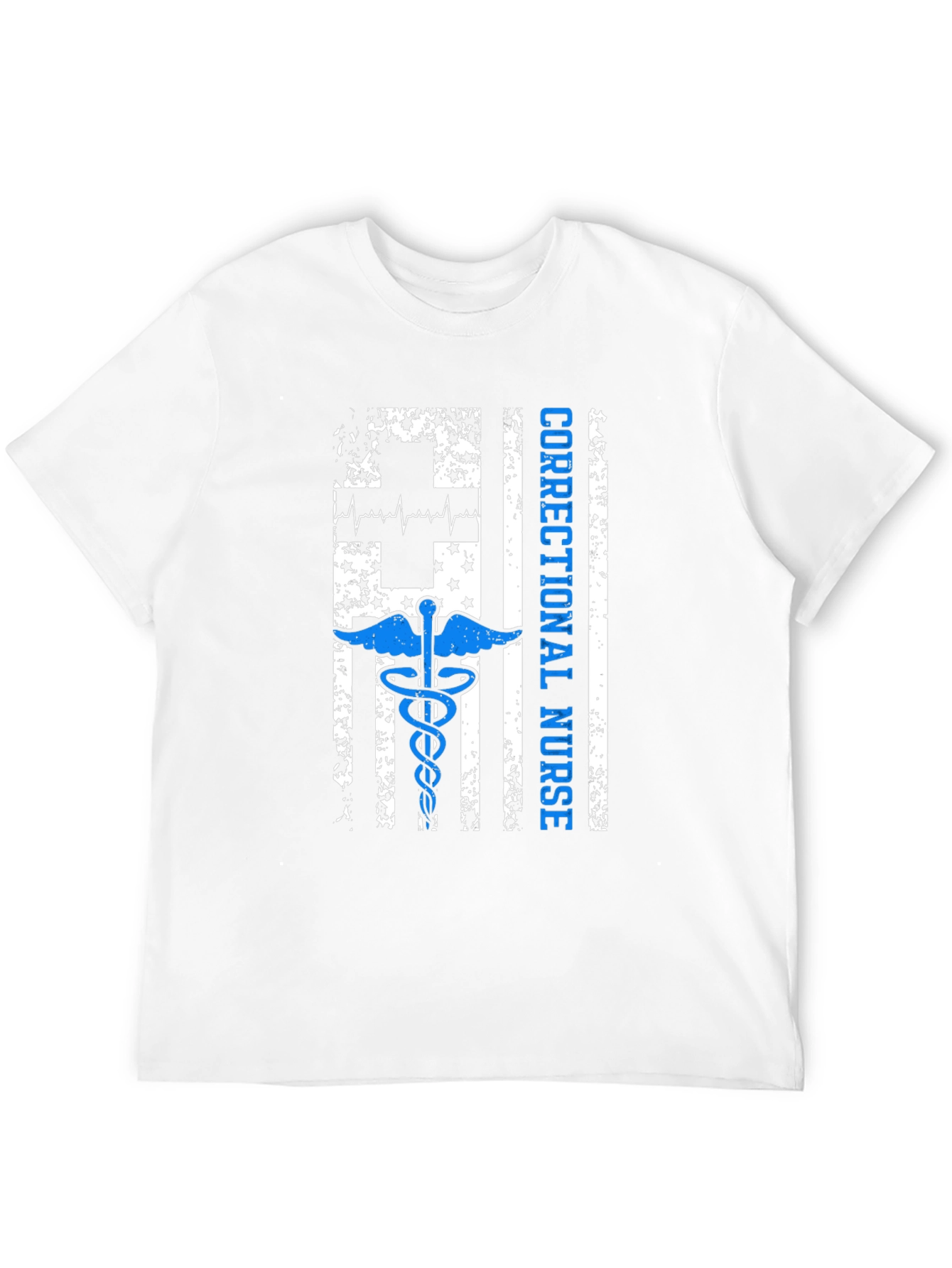 Correctional Nurse American Flag Graphic T-Shirt