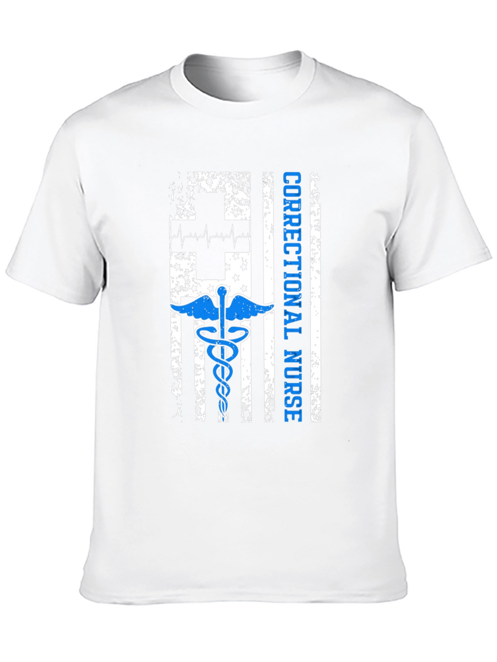 Correctional Nurse American Flag Graphic T-Shirt