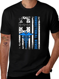 Correctional Nurse American Flag Graphic T-Shirt