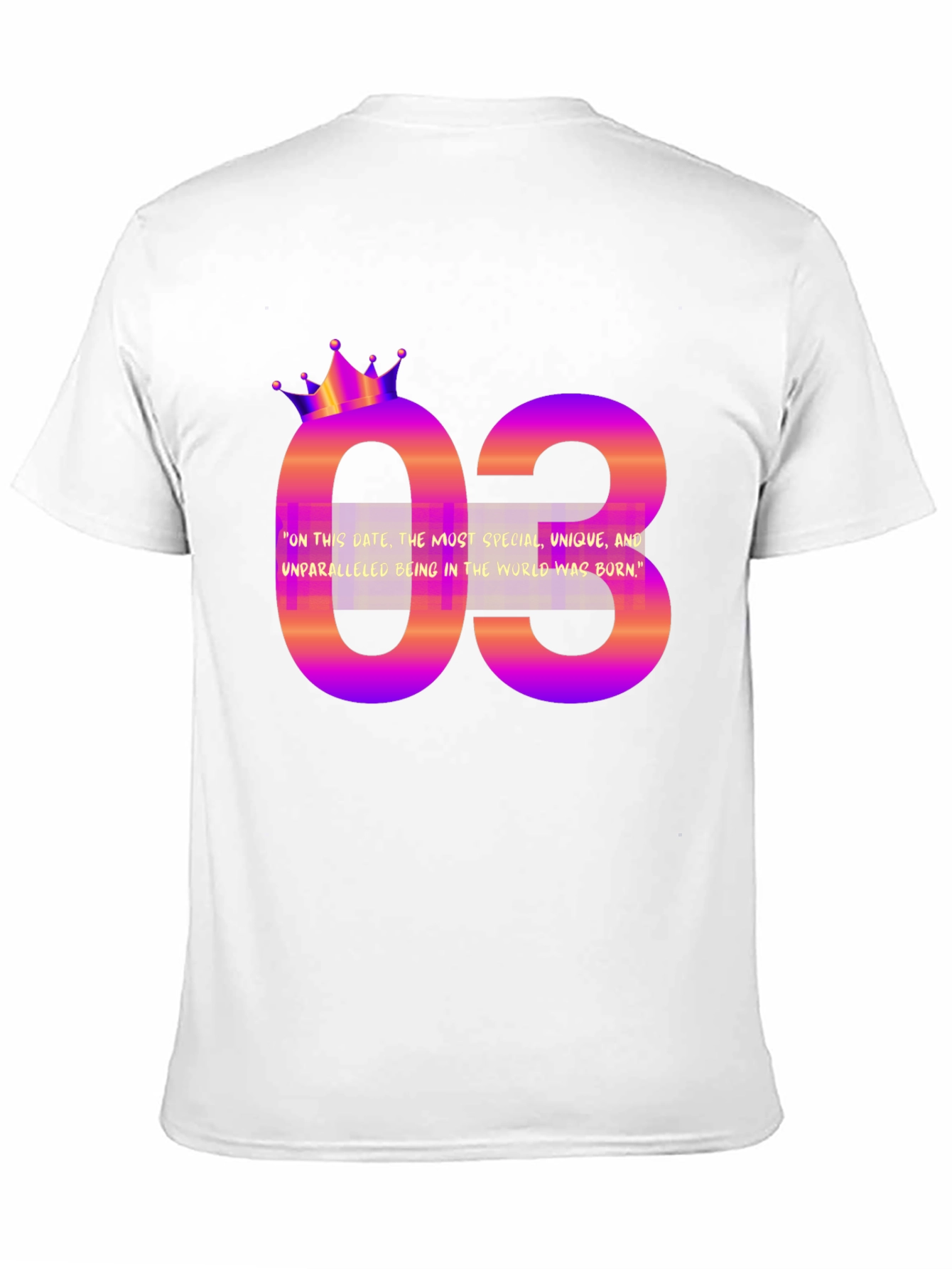 Birthday Month T-Shirt - 03 Design