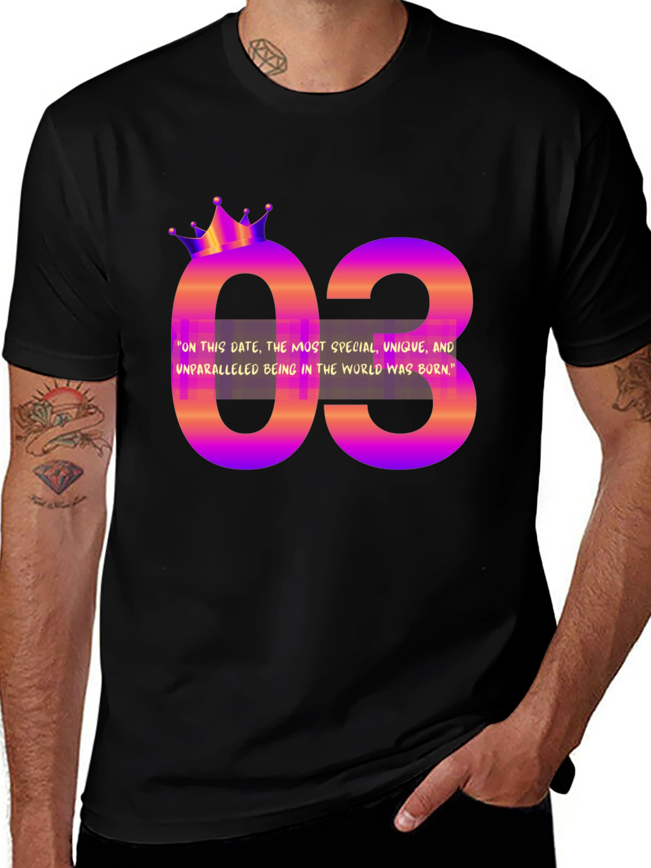 Birthday Month T-Shirt - 03 Design