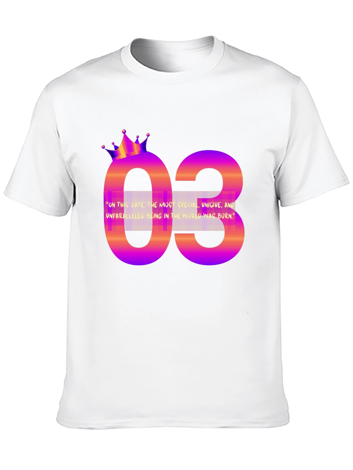 Birthday Month T-Shirt - 03 Design
