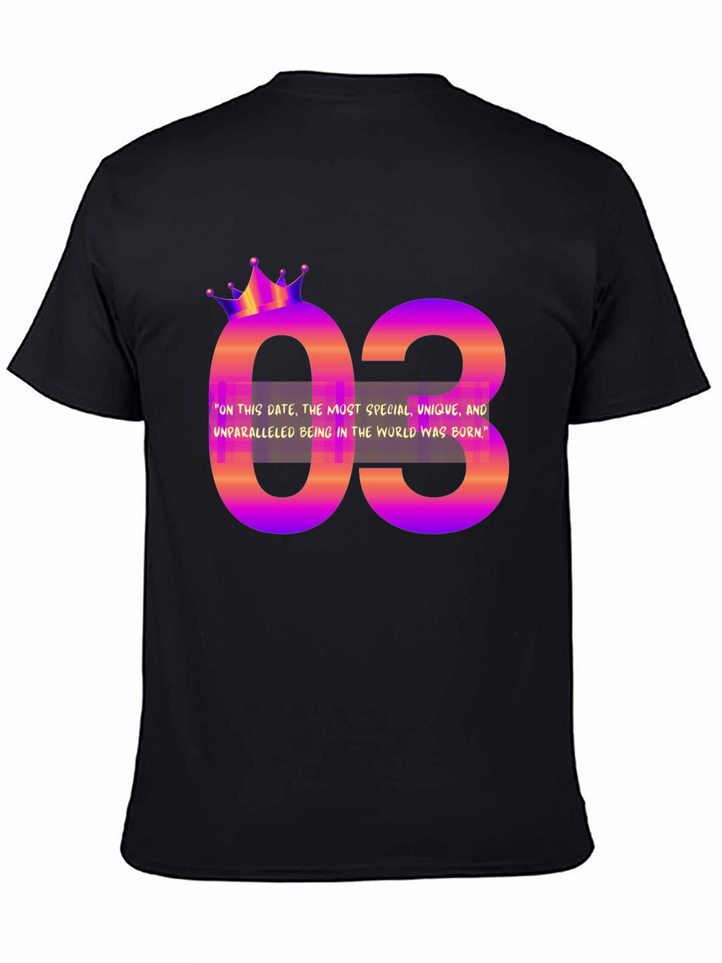 Birthday Month T-Shirt - 03 Design