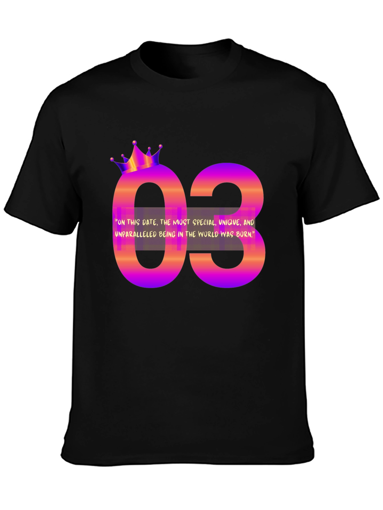 Birthday Month T-Shirt - 03 Design