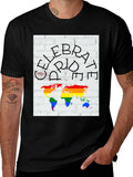 Celebrate Pride Rainbow World Map T-Shirt