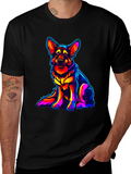 Neon German Shepherd Graphic Tee