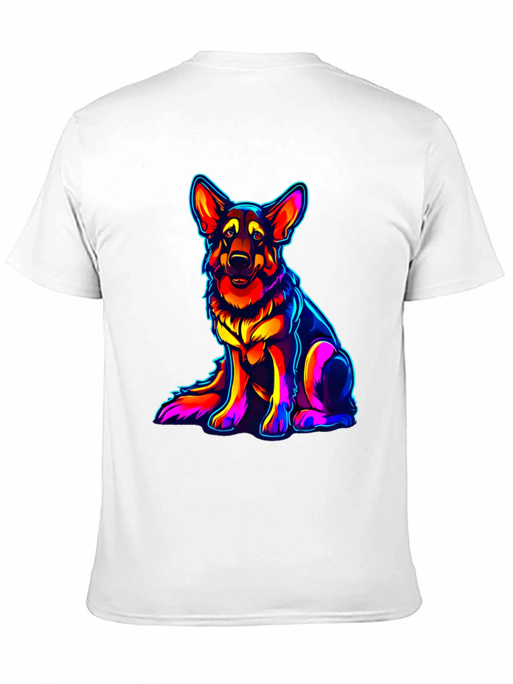Neon German Shepherd Graphic Tee