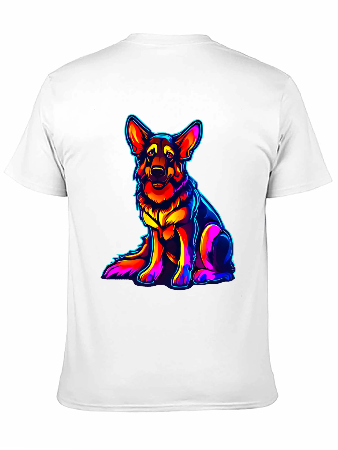 Neon German Shepherd Graphic Tee