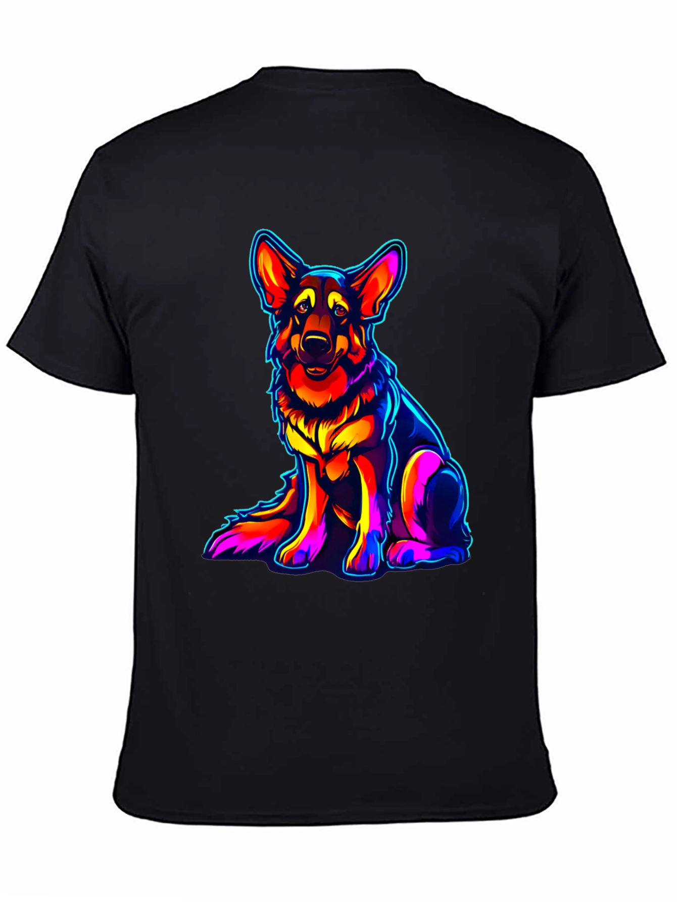 Neon German Shepherd Graphic Tee