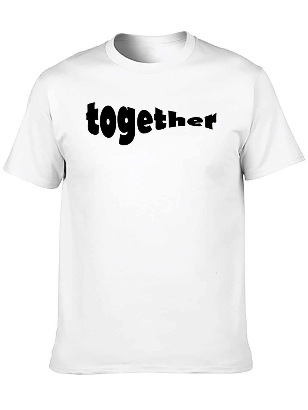 Together Black Graphic Tee - Casual Style