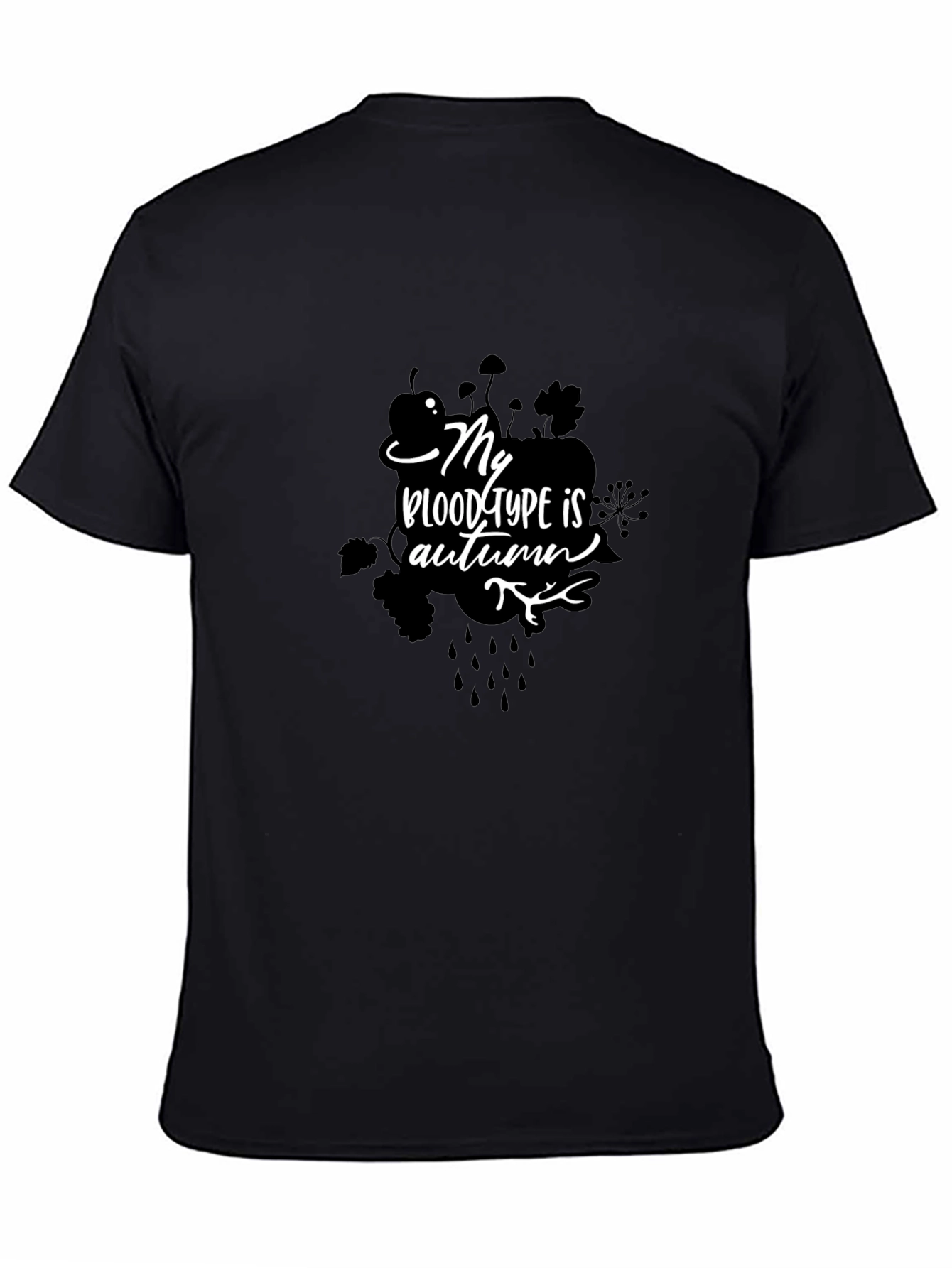 Autumn Blood Type Graphic Tee - Stylish Fall T-Shirt