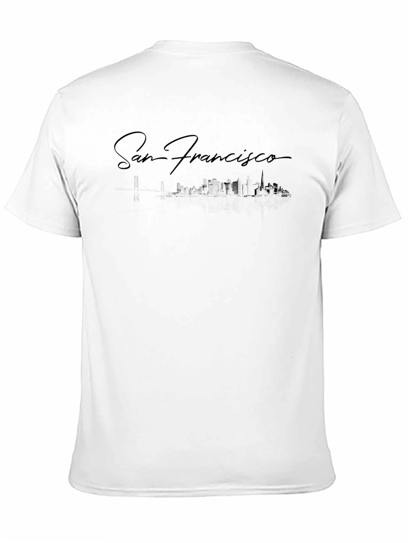 San Francisco Skyline Black T-Shirt