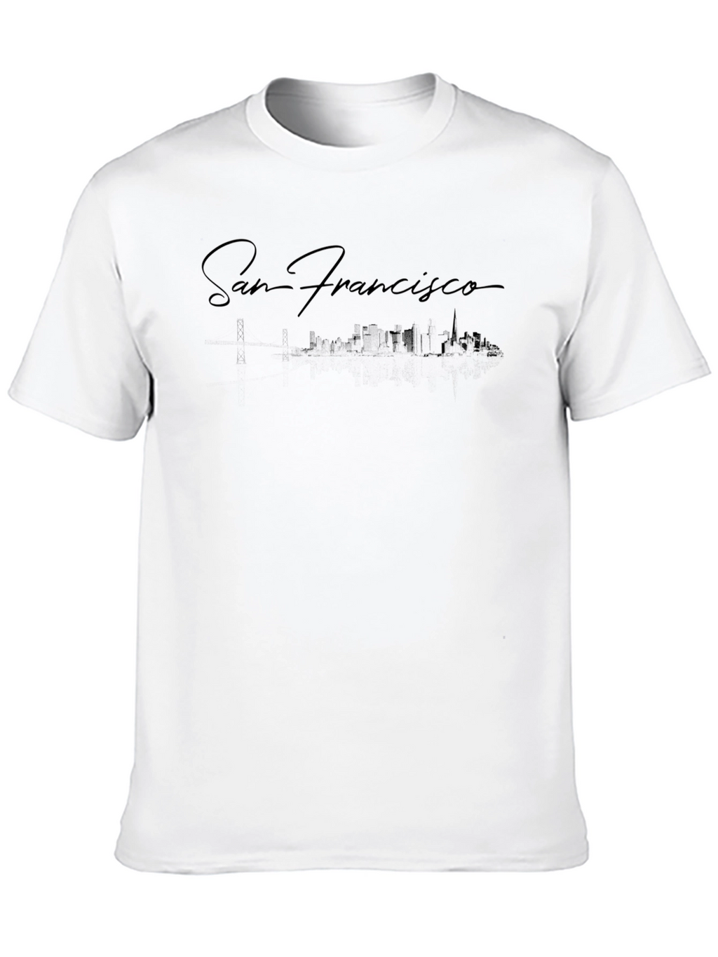 San Francisco Skyline Black T-Shirt
