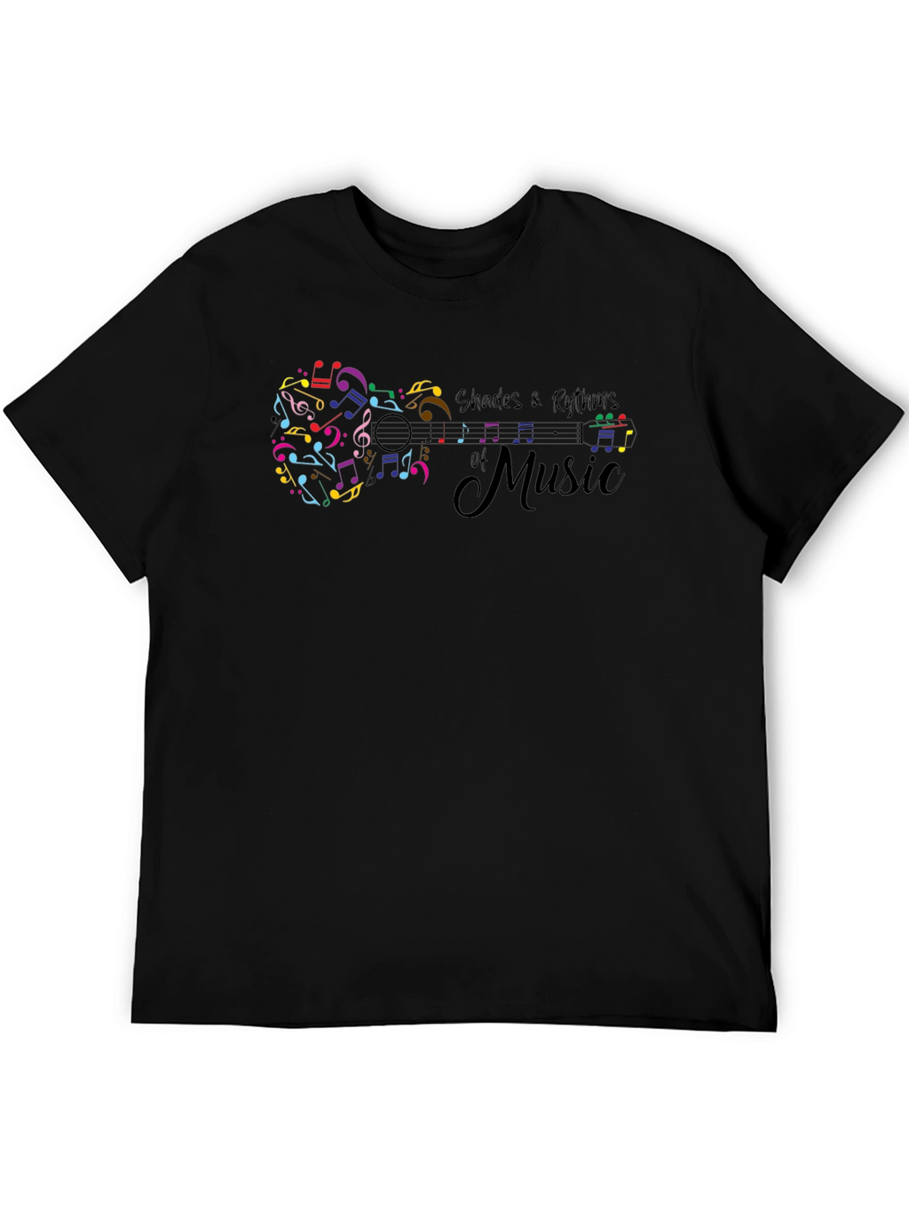 Shades & Rhythms of Music Black T-Shirt