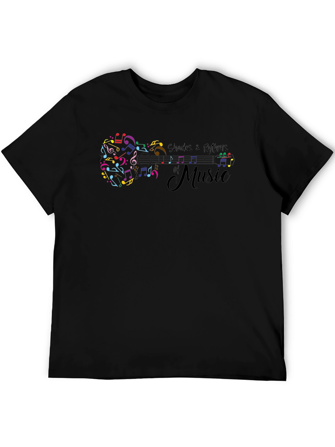 Shades & Rhythms of Music Black T-Shirt
