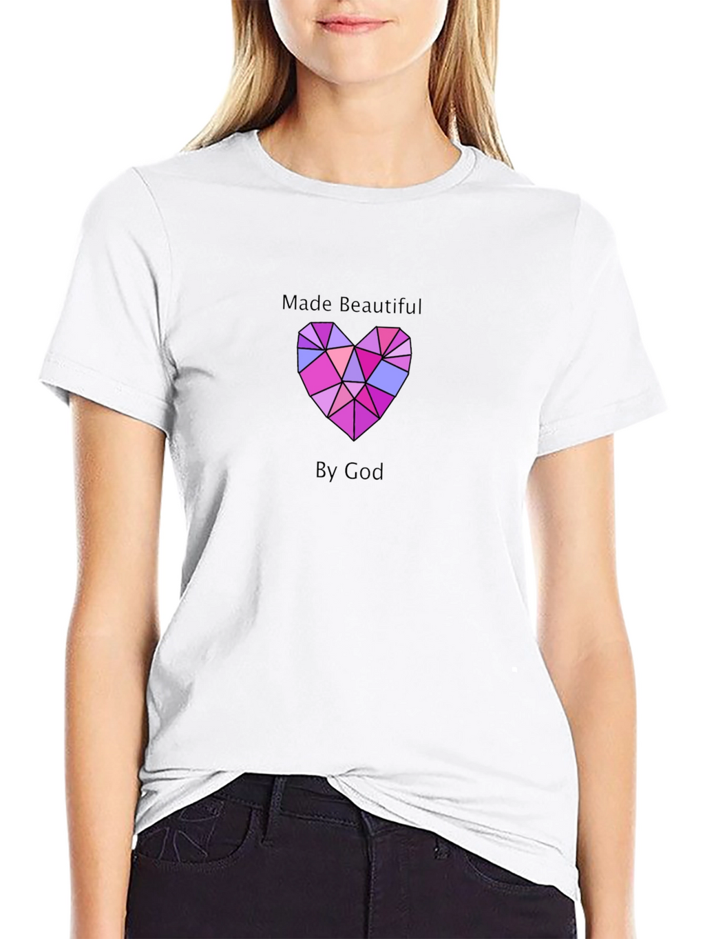 Made Beautiful By God Heart T-Shirt