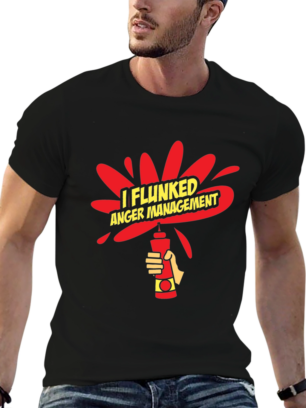 I Flunked Anger Management Funny Graphic T-Shirt