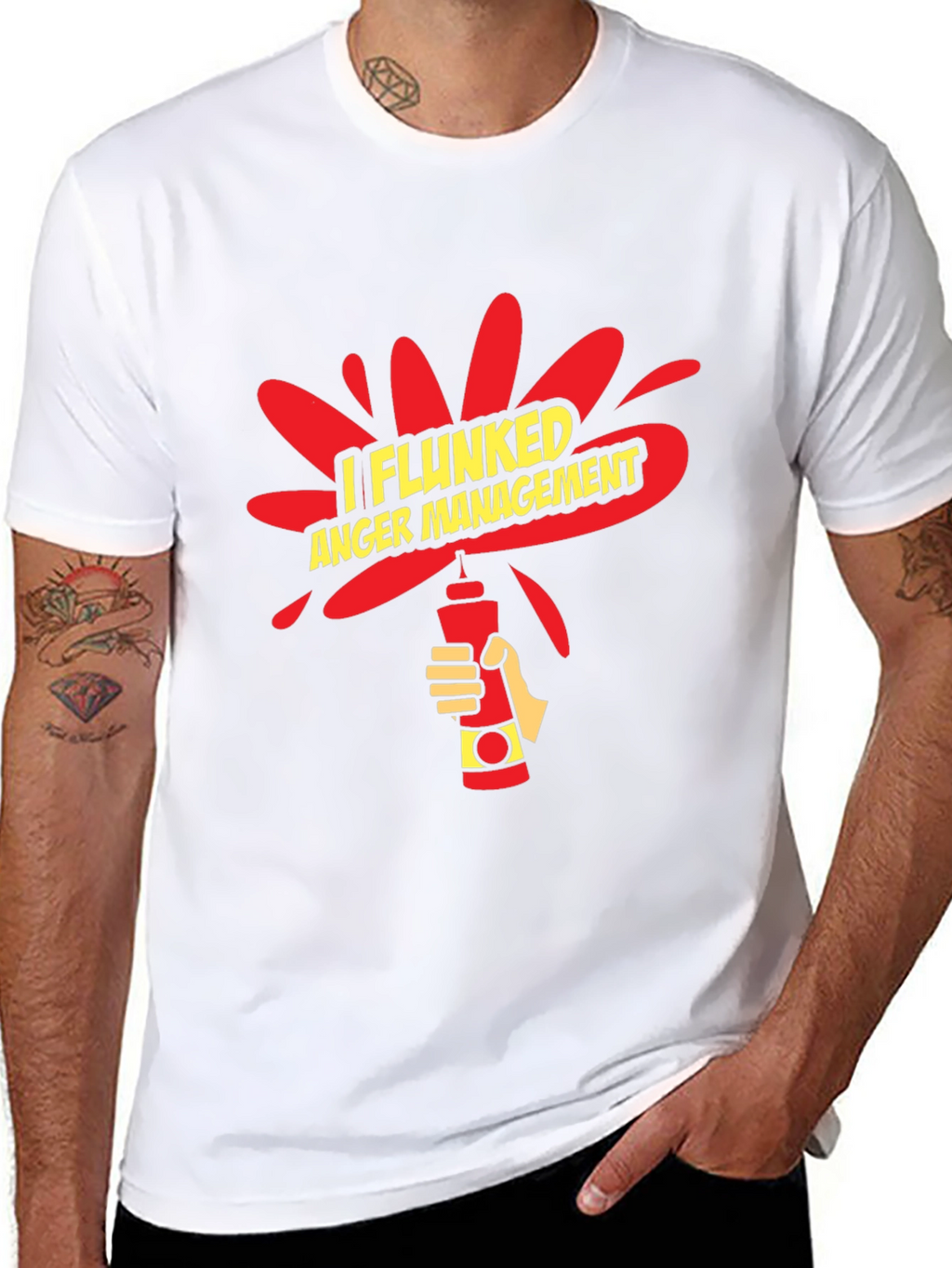I Flunked Anger Management Funny Graphic T-Shirt