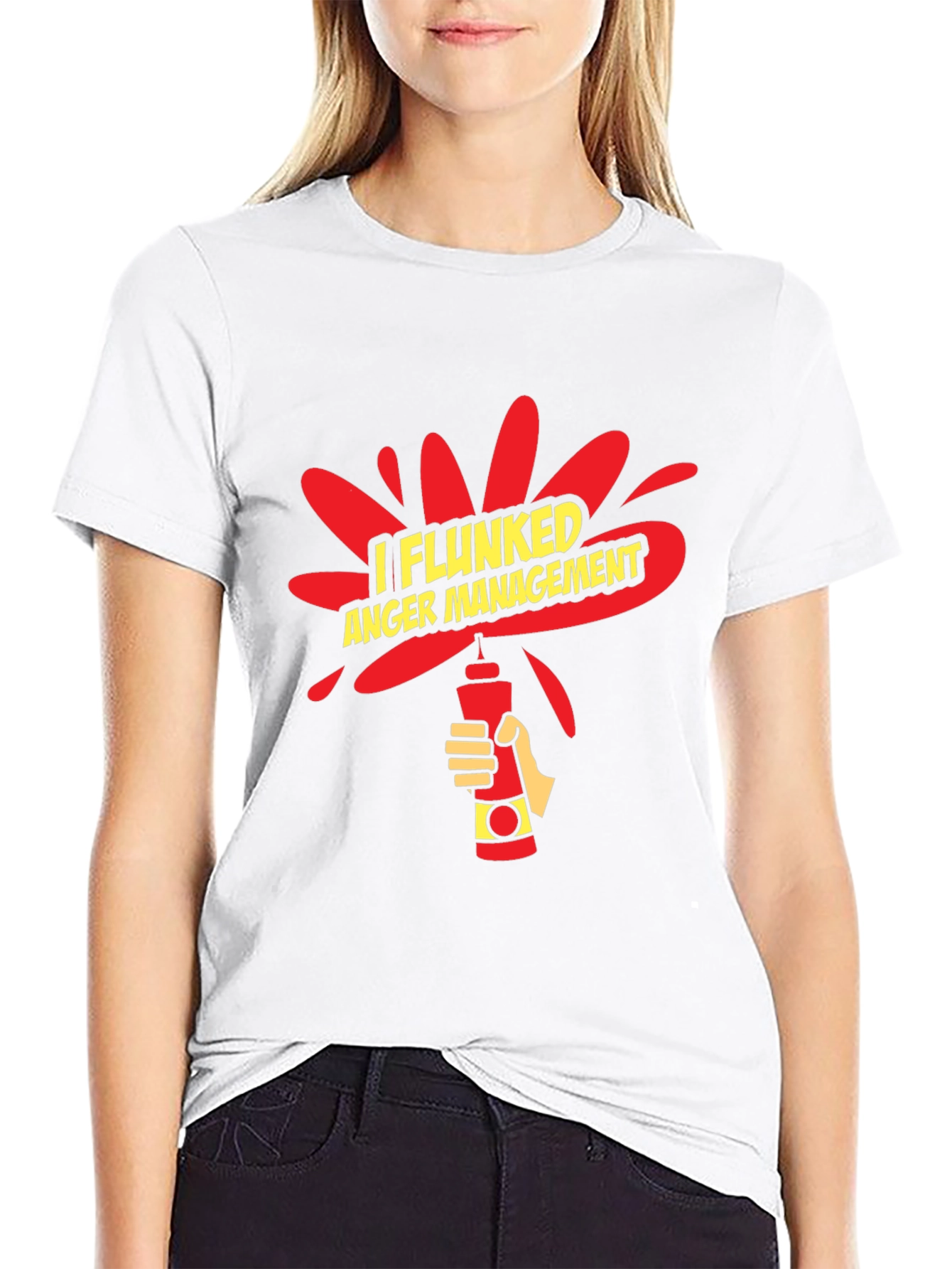I Flunked Anger Management Funny Graphic T-Shirt