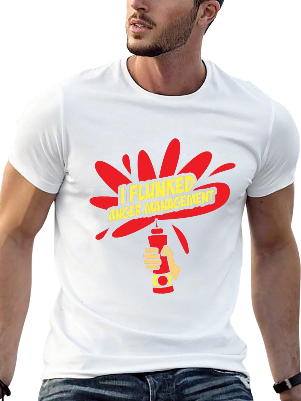 I Flunked Anger Management Funny Graphic T-Shirt