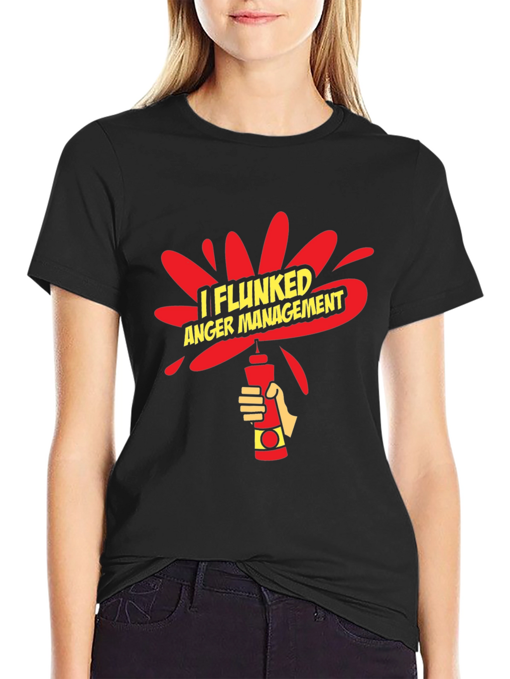 I Flunked Anger Management Funny Graphic T-Shirt