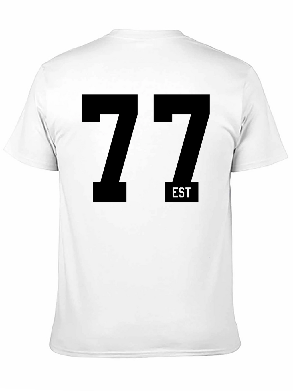 EST 77 Black Graphic Tee