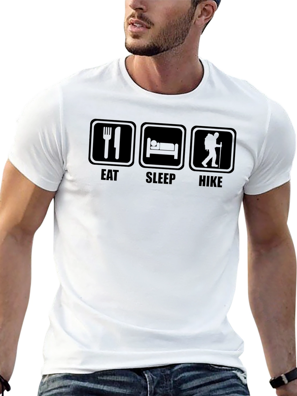 Eat Sleep Hike Graphic T-Shirt