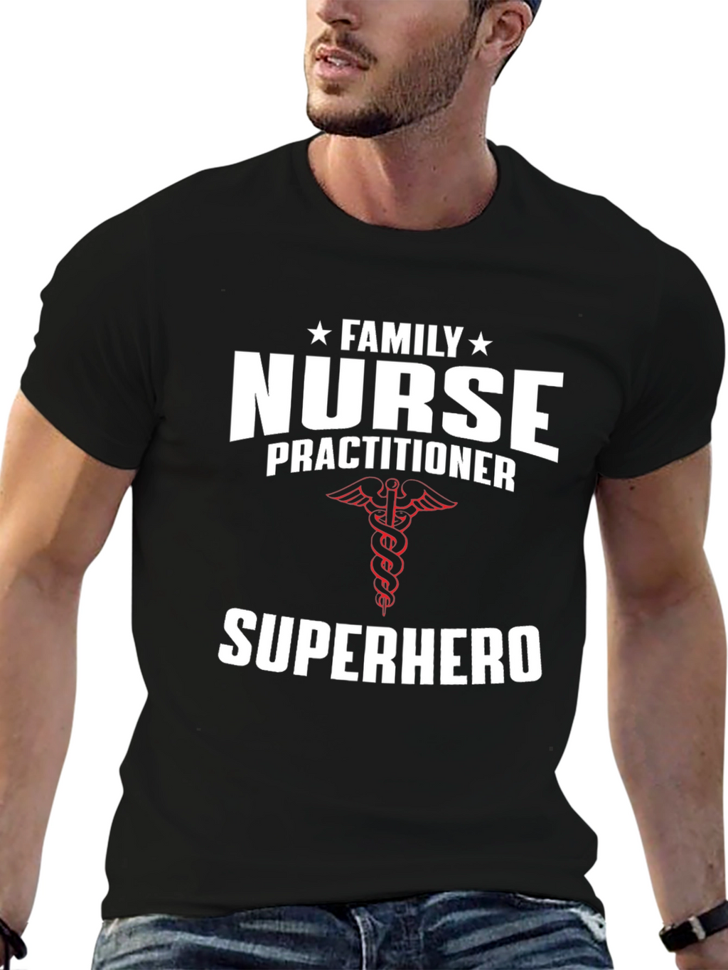 Family Nurse Practitioner Superhero T-Shirt