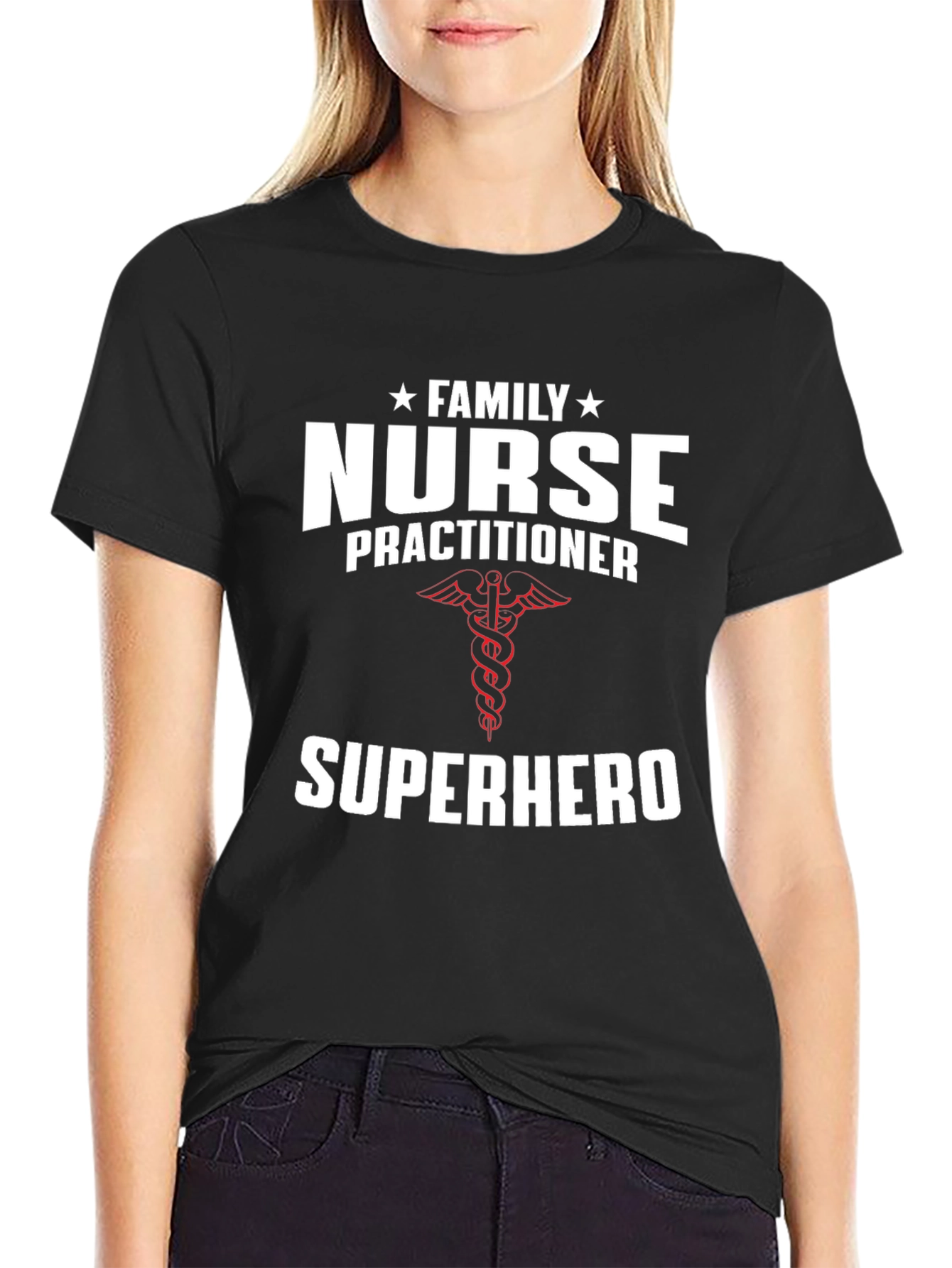Family Nurse Practitioner Superhero T-Shirt