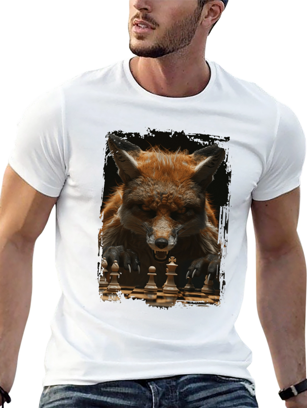 Fox Chess Player Graphic Tee