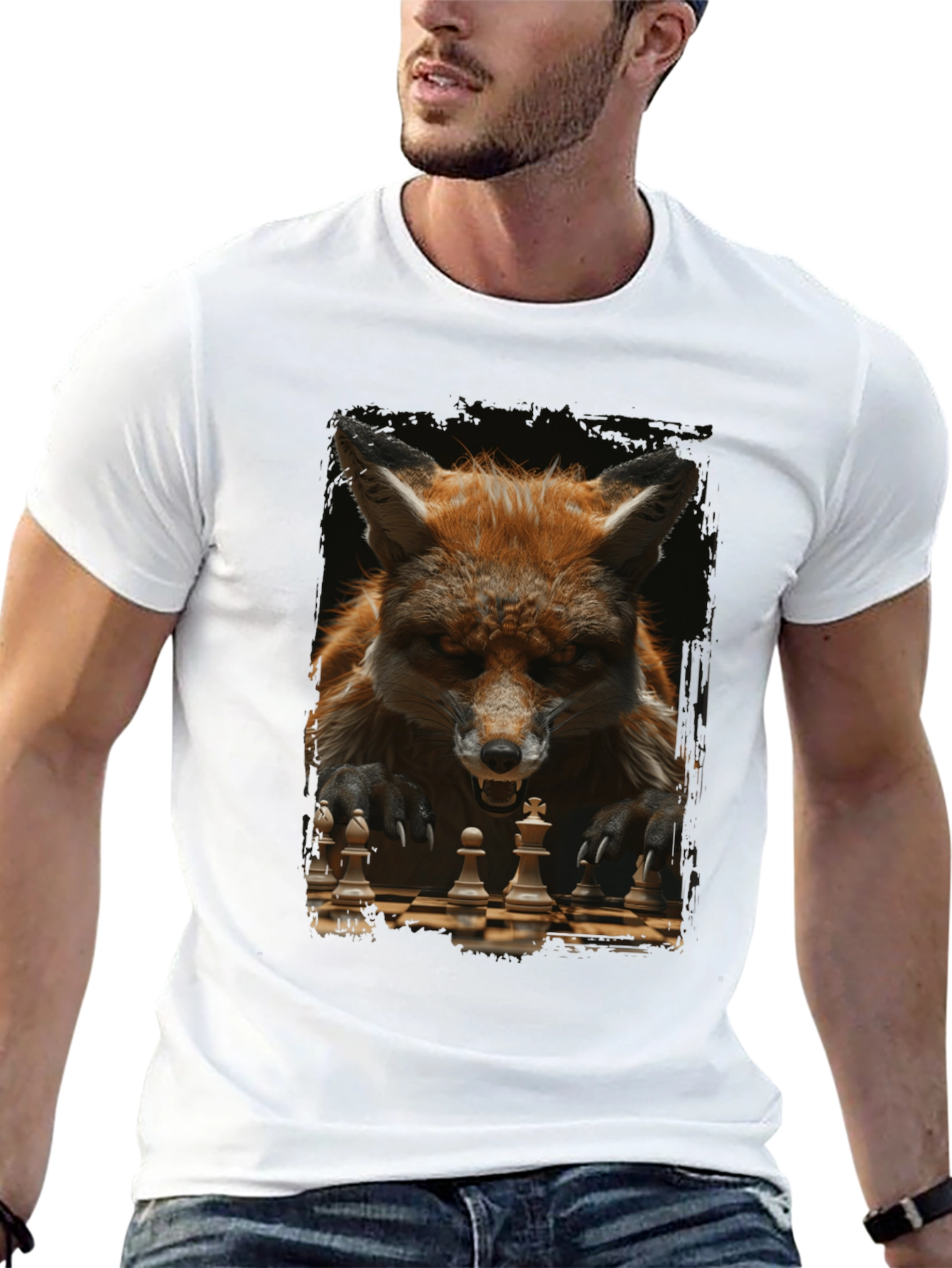 Fox Chess Player Graphic Tee