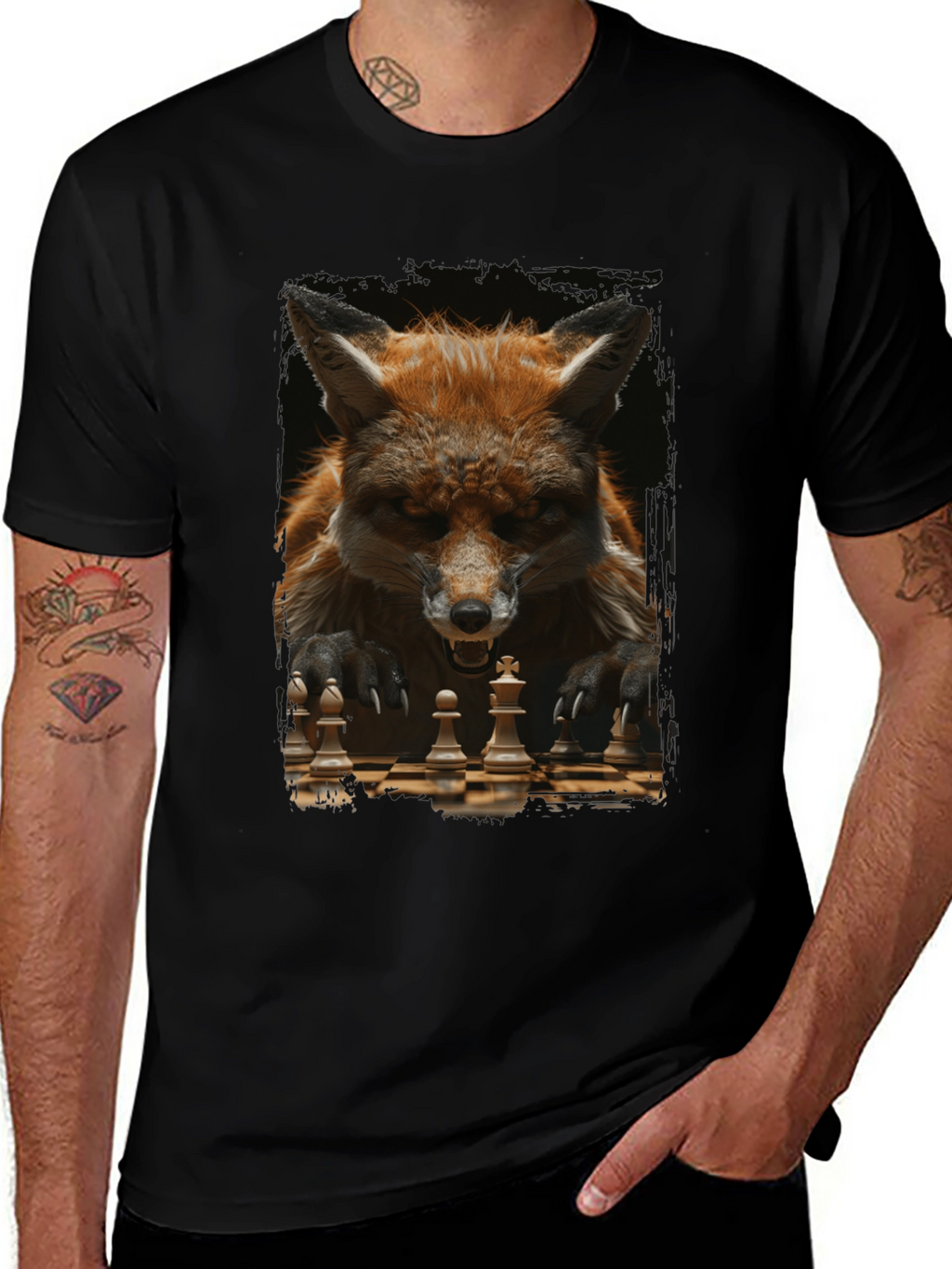 Fox Chess Player Graphic Tee