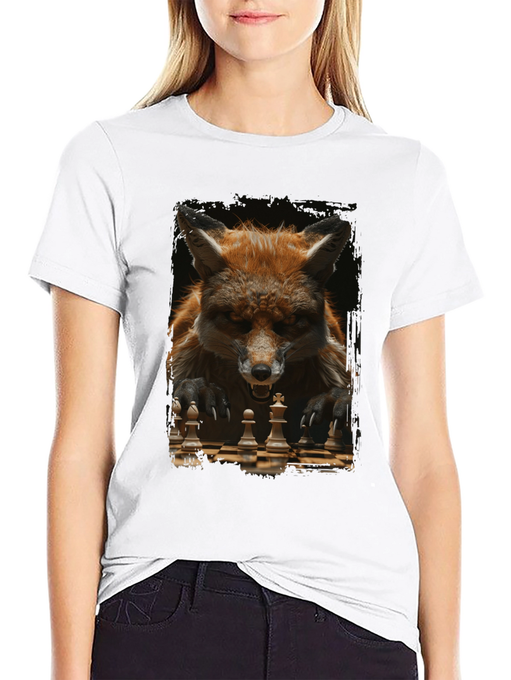 Fox Chess Player Graphic Tee