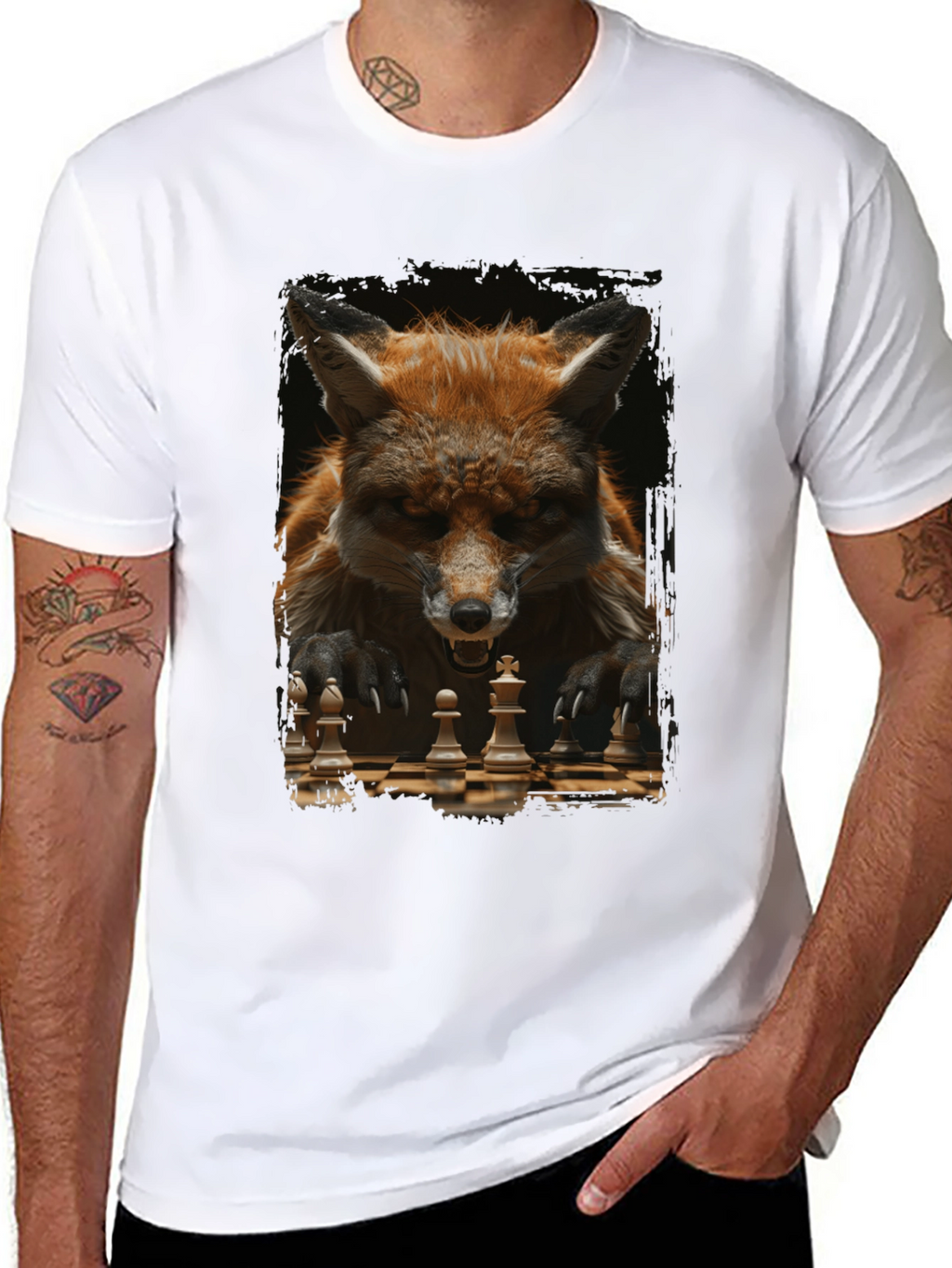 Fox Chess Player Graphic Tee
