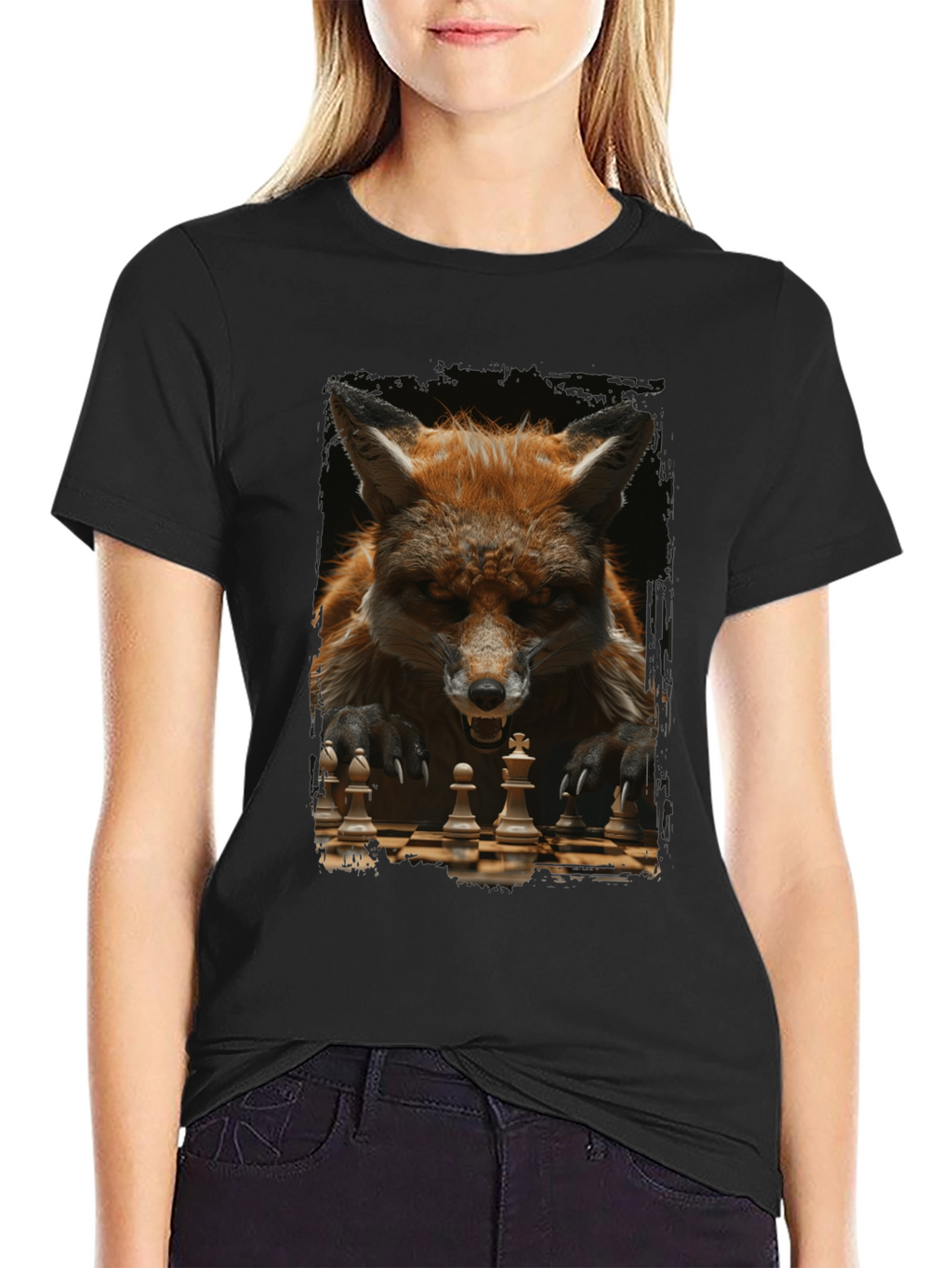 Fox Chess Player Graphic Tee