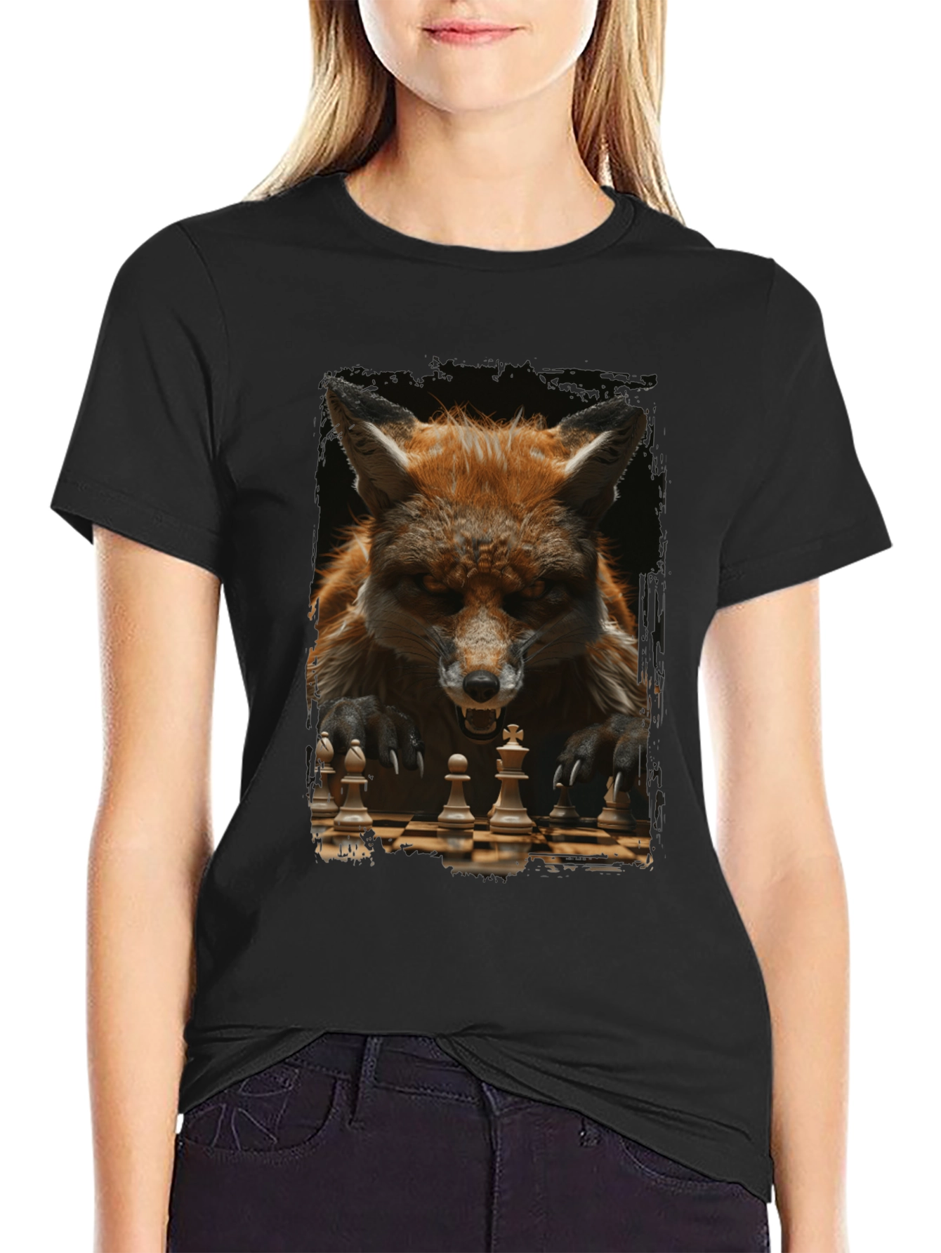 Fox Chess Player Graphic Tee