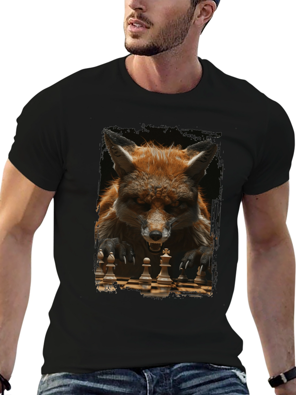 Fox Chess Player Graphic Tee