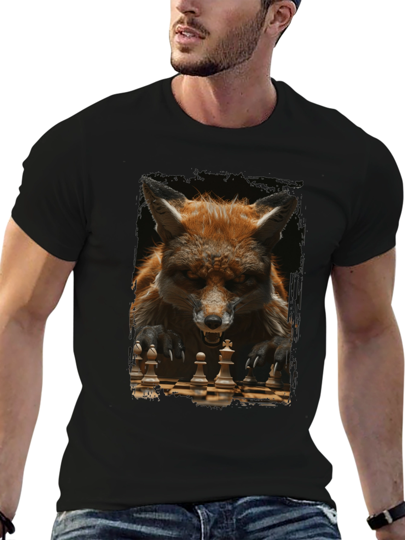 Fox Chess Player Graphic Tee