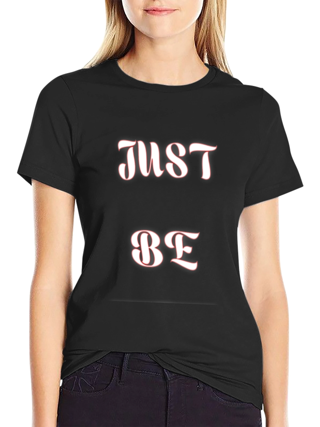 Just Be Black Tee - Stylish Comfort