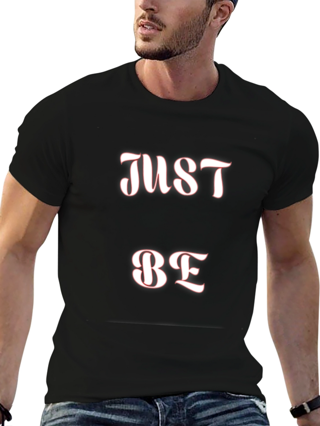 Just Be Black Tee - Stylish Comfort
