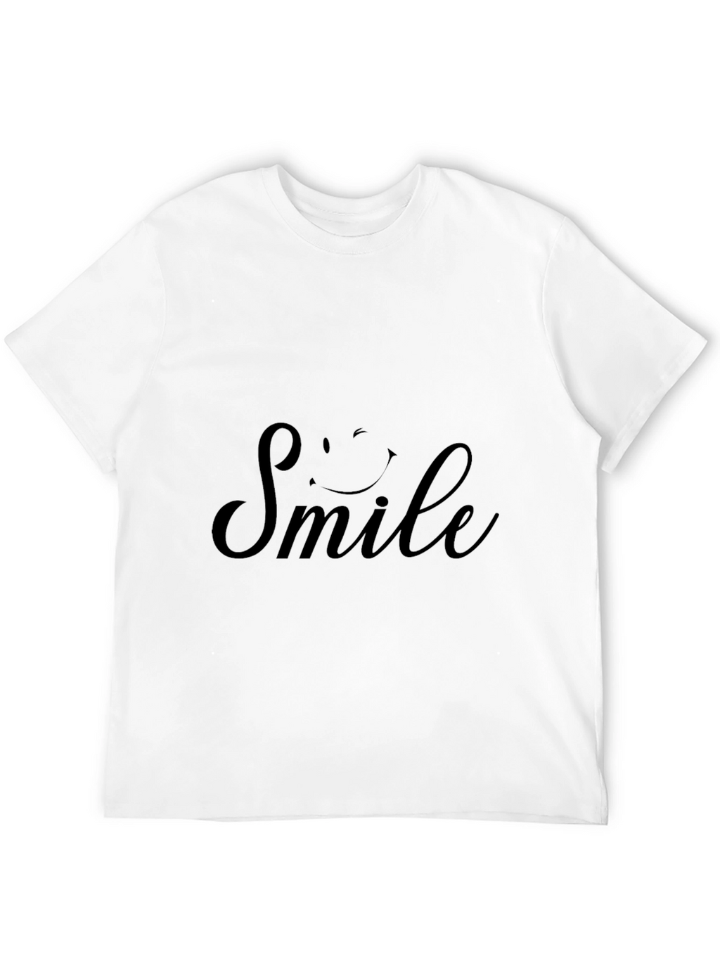 Smile Graphic Print Crew Neck T-Shirt