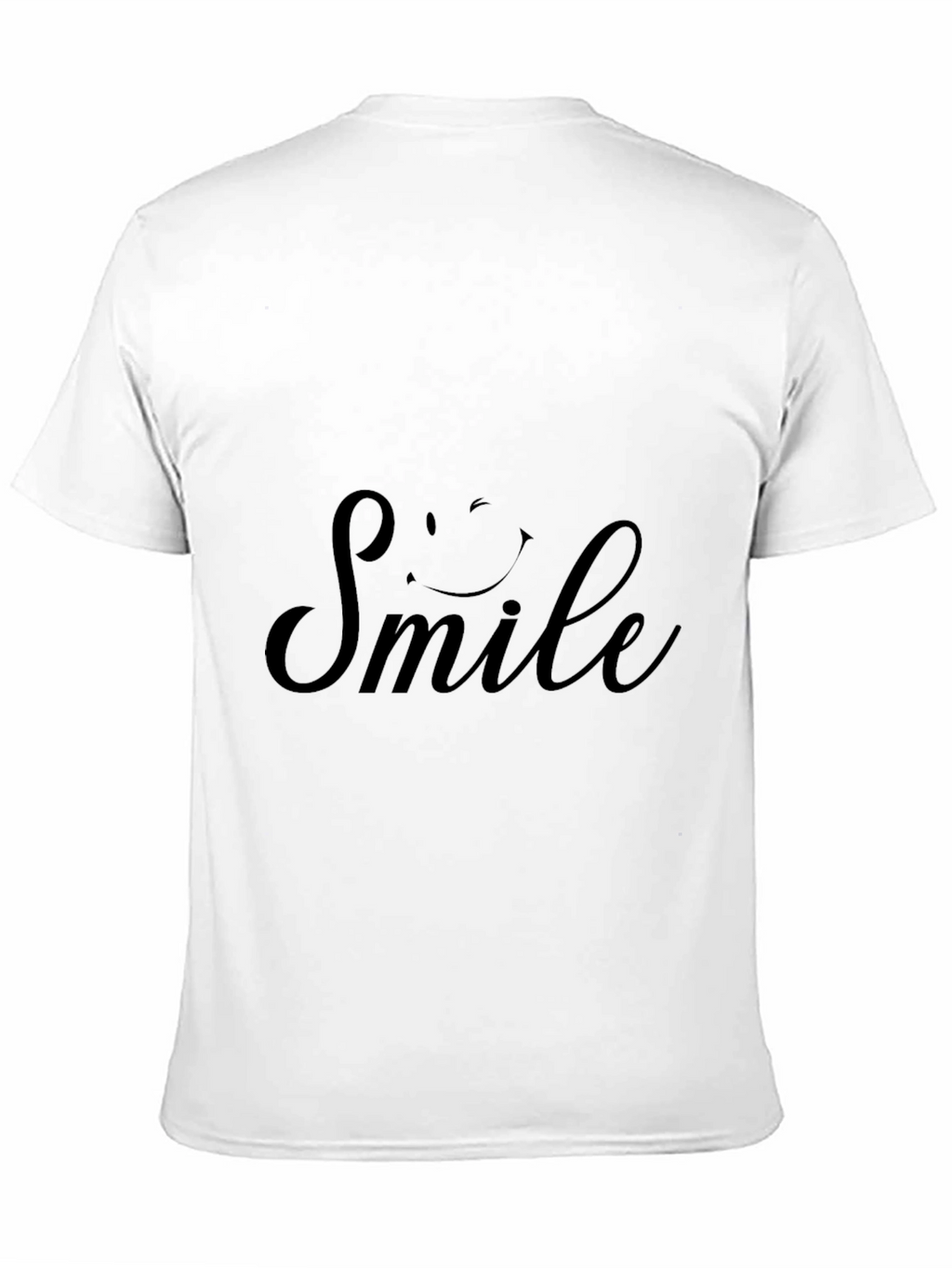 Smile Graphic Print Crew Neck T-Shirt
